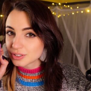 ASMR | Up Close Cozy & Safe Affirmations | Ear to Ear Whispering & Brushing