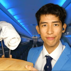 [ASMR] NICEST first class flight attendant EVER! ✈️??‍✈️